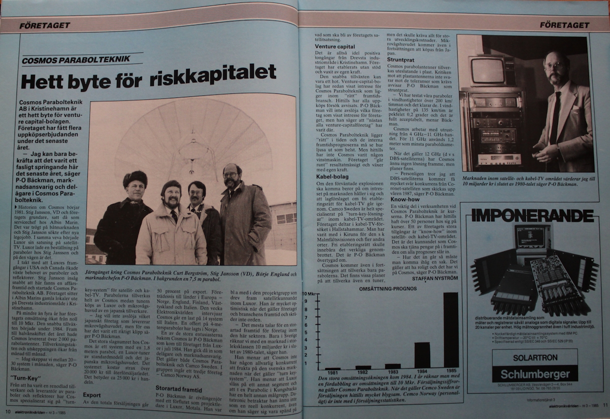 elektronikvärlden nr 3 april 1985 sid 10 och 11